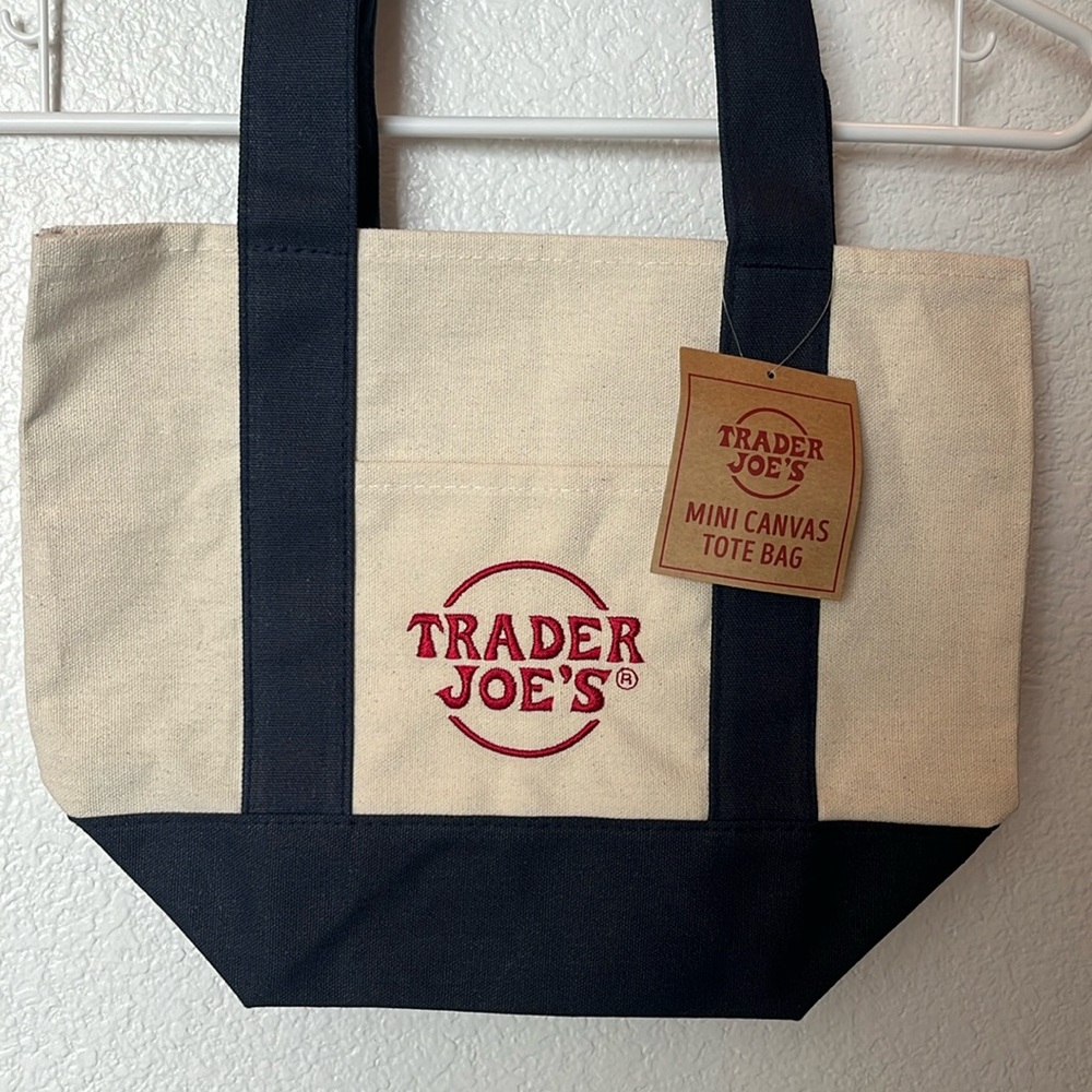 Trader Joe’s Mini Canvas Tote Bag - Blue